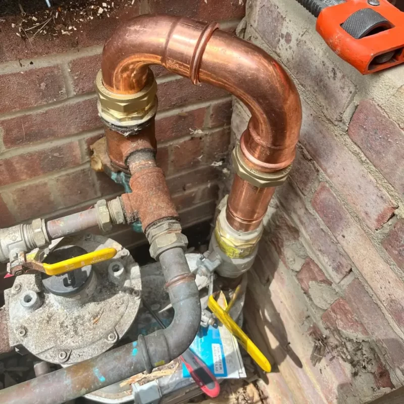 The Pear Gas Outlet Pipework