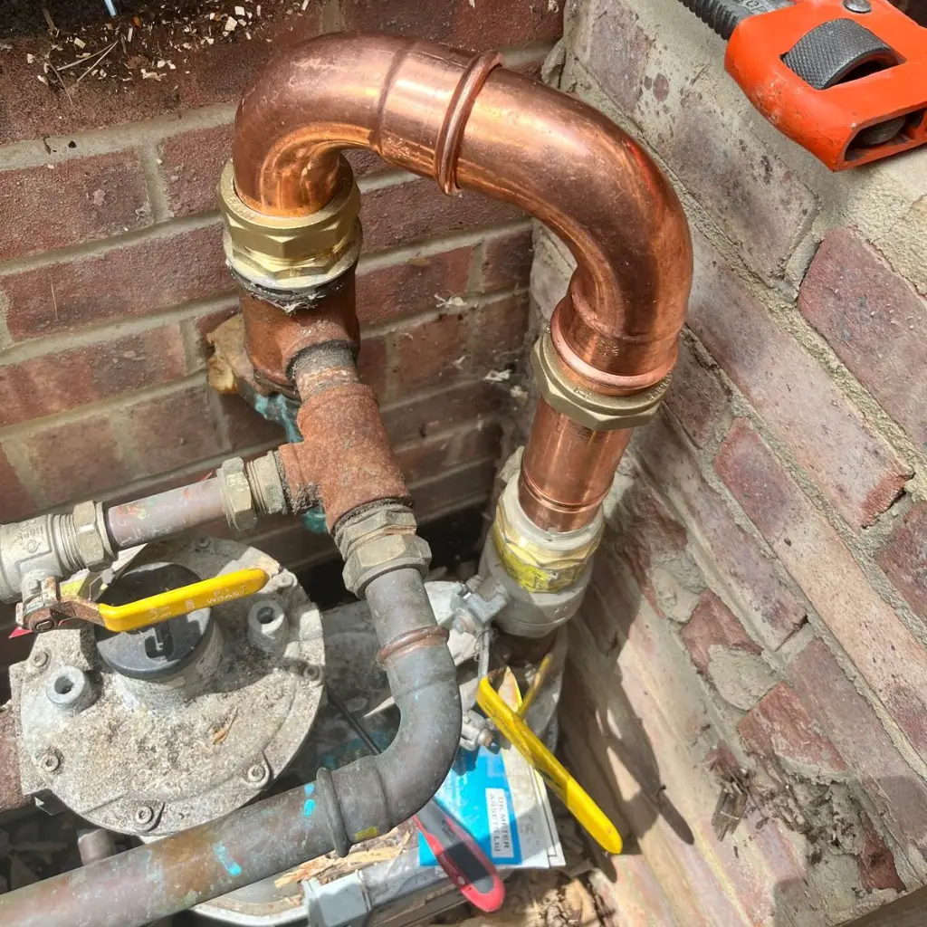 The Pear Gas Outlet Pipework