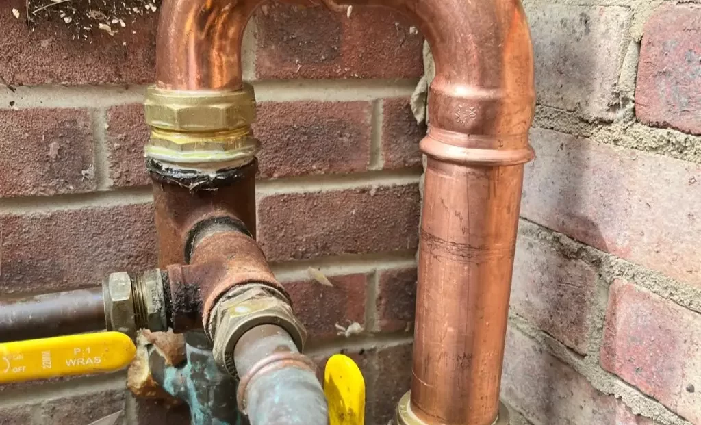 The Pear New Gas Outlet Pipework