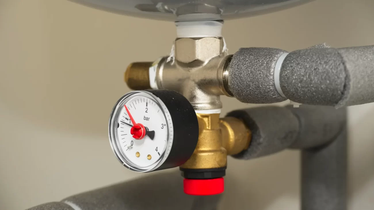Pressure Gauge on Boiler