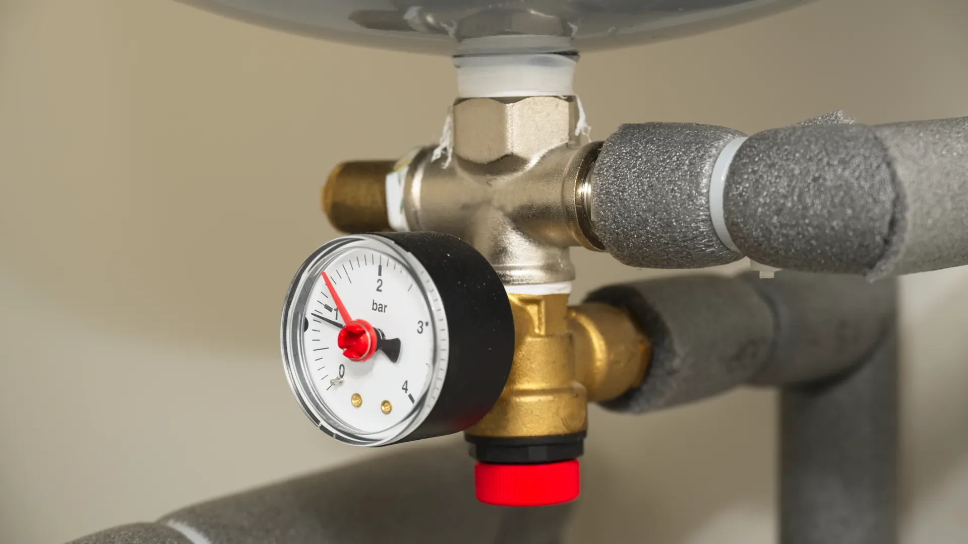 Pressure Gauge on Boiler