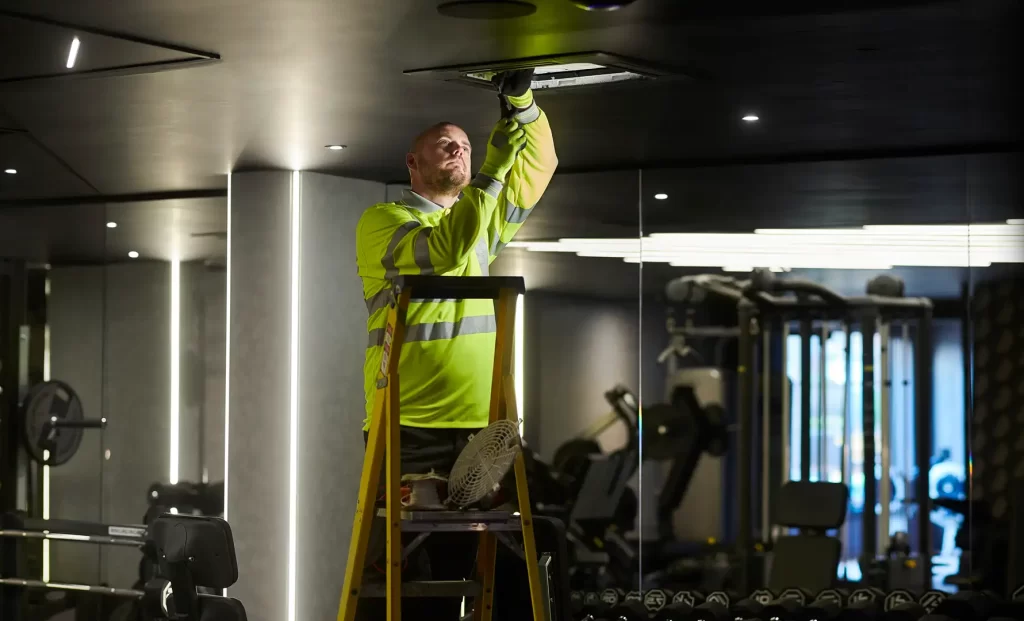 Air-Con Maintenance in Gym