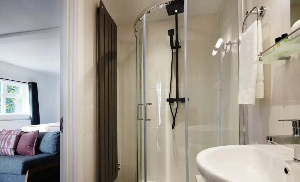 Hotel Shower and Sink